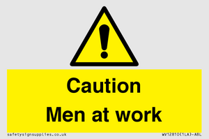 Caution Men at work